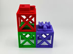 Stackable Bridges with Rotating Track for Wooden Train Tracks