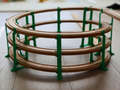 Spiral Pillars for Wooden Train | 8 Numbered Pillars With Organizer