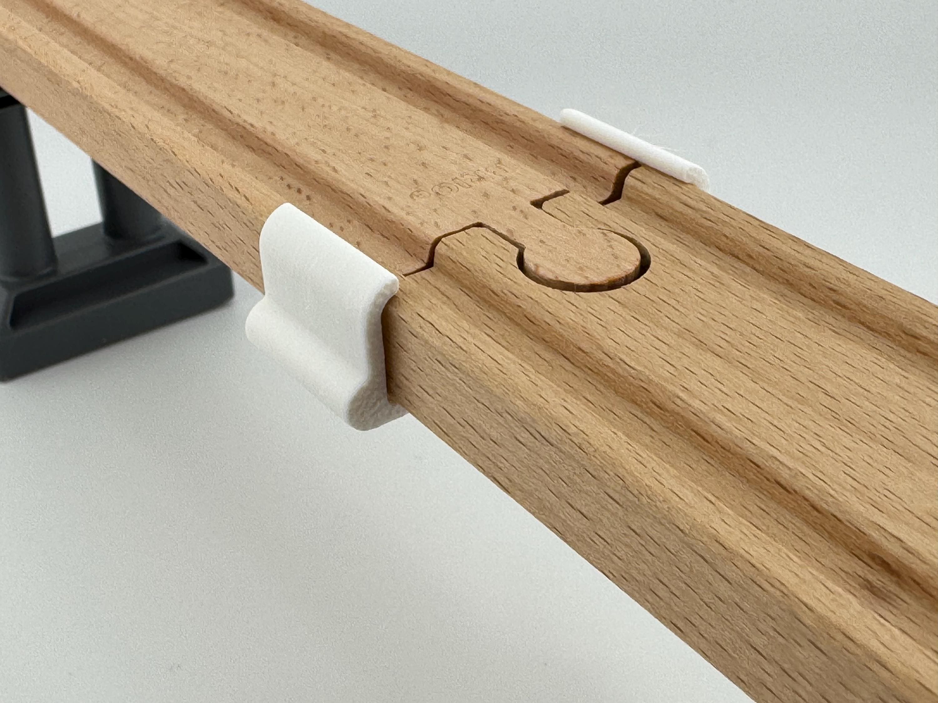 Supportless Wooden Train Track Bridge Spans - Pack of 8