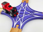 4-way Crossing for Wooden Trains - 90 Degree Junction
