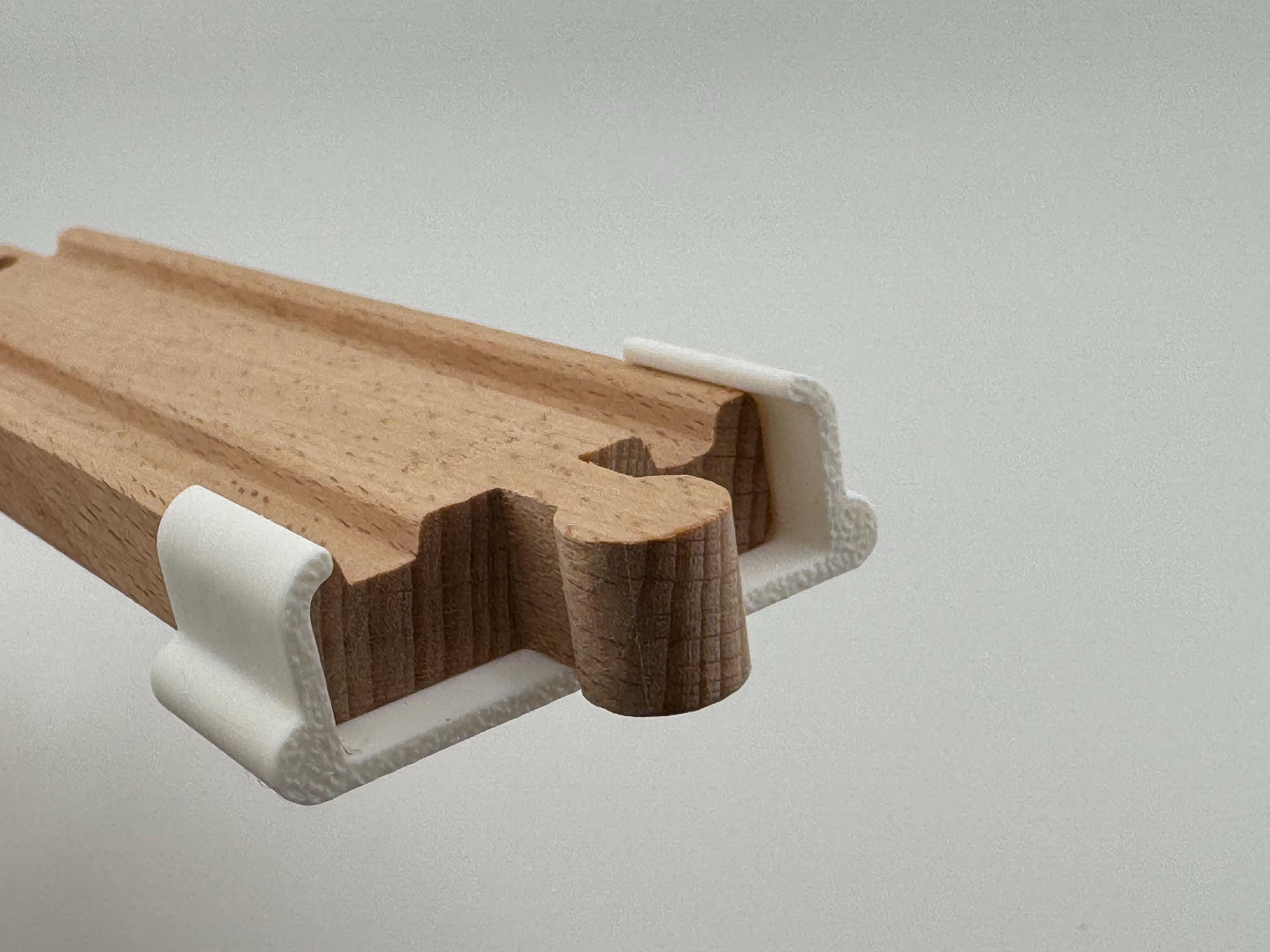 Supportless Wooden Train Track Bridge Spans - Pack of 8