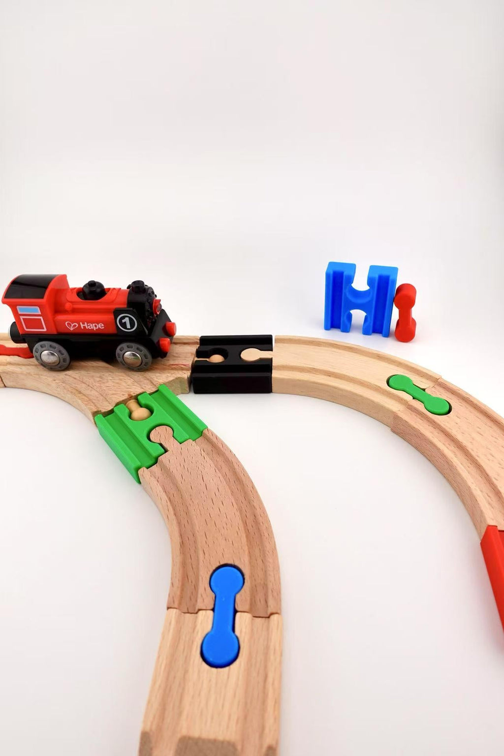 Wooden Train Track Adapter Set - Compatible with BRIO, IKEA, HAPE