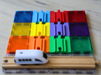 Magnetic Tiles with Wooden Train Track