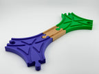 3-way Crossing for Wooden Trains - 120 Degree Connector