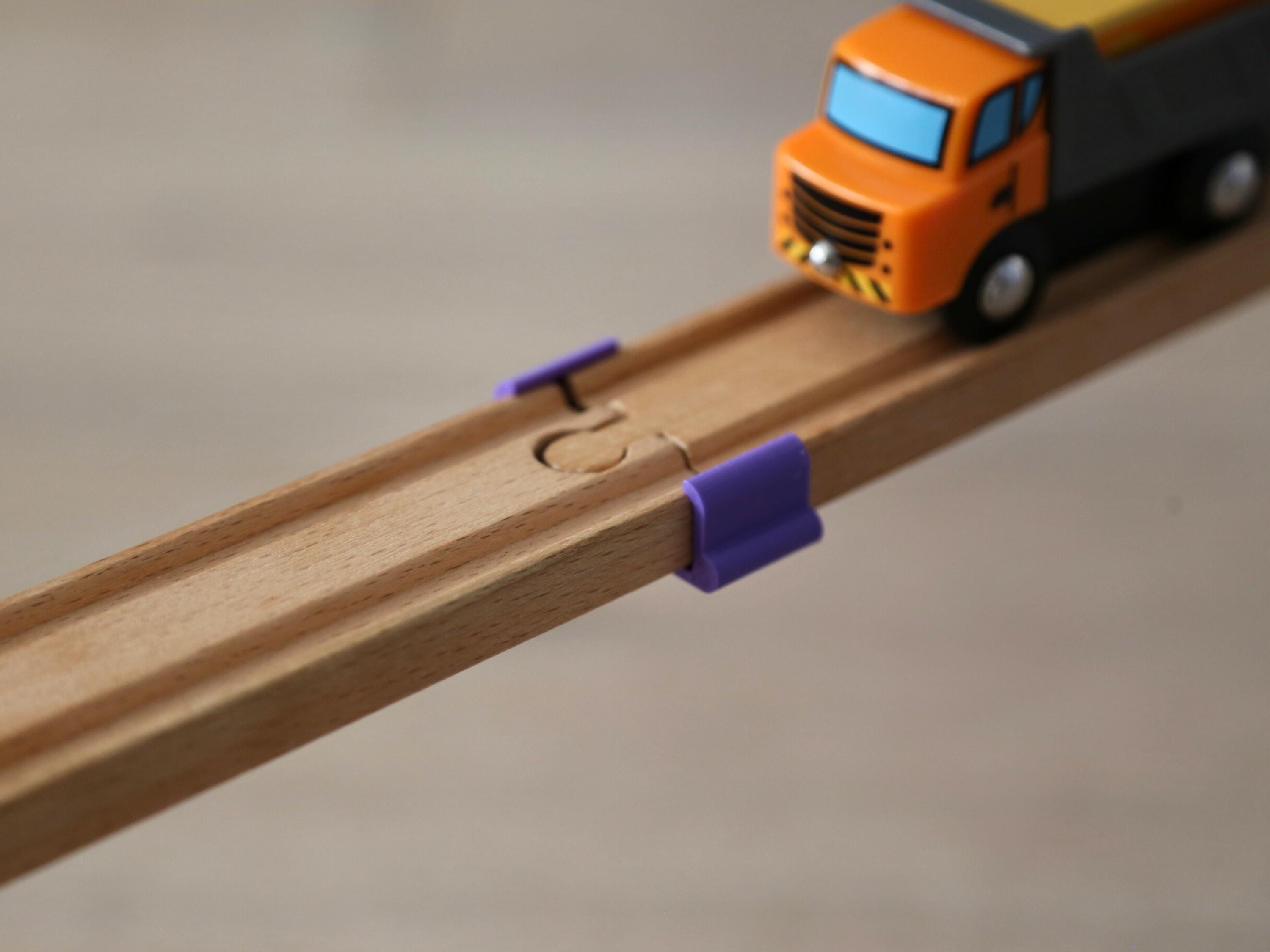 Supportless Wooden Train Track Bridge Spans - Pack of 8