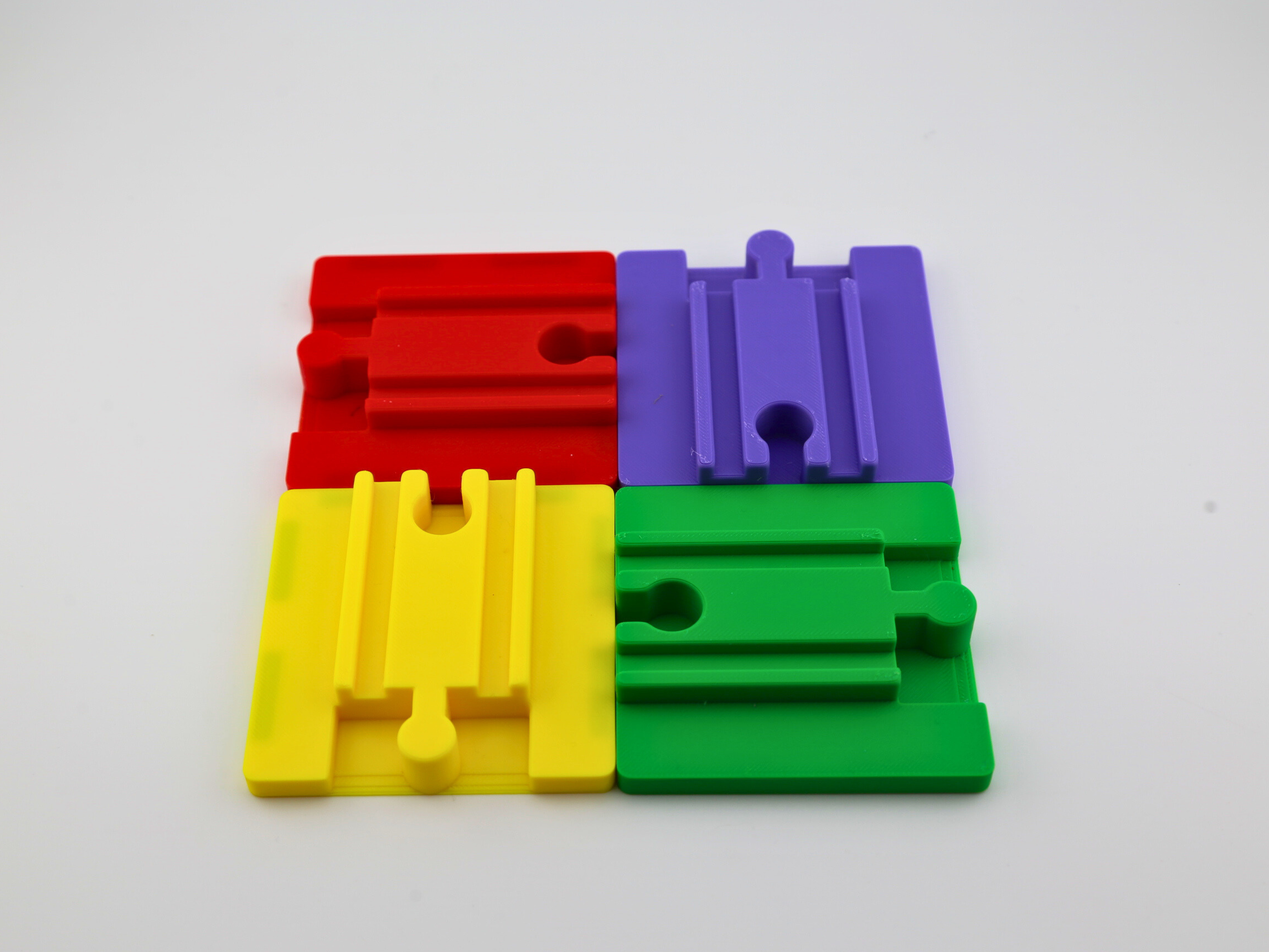 Magnetic Tiles with Wooden Train Track