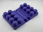 Large 2 x 4 Two-sided Mega Bloks Build Plate with Wooden Train Track