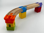 Lego Duplo to Wooden Train Track Adapters - Pack of 8