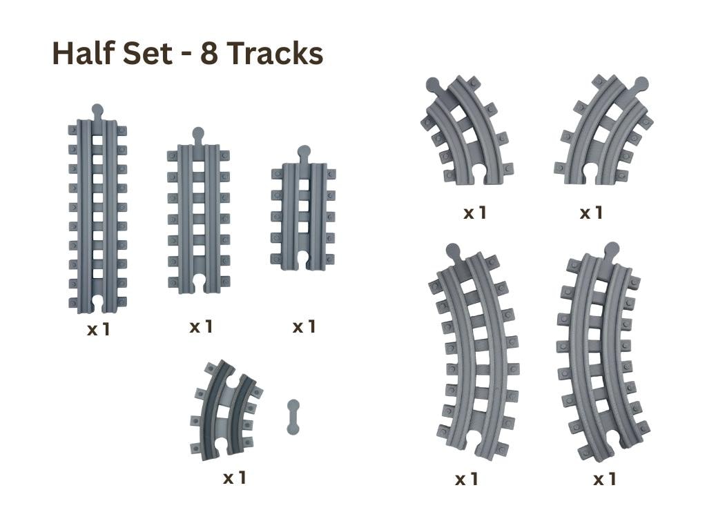 Realistic Railway Track Set