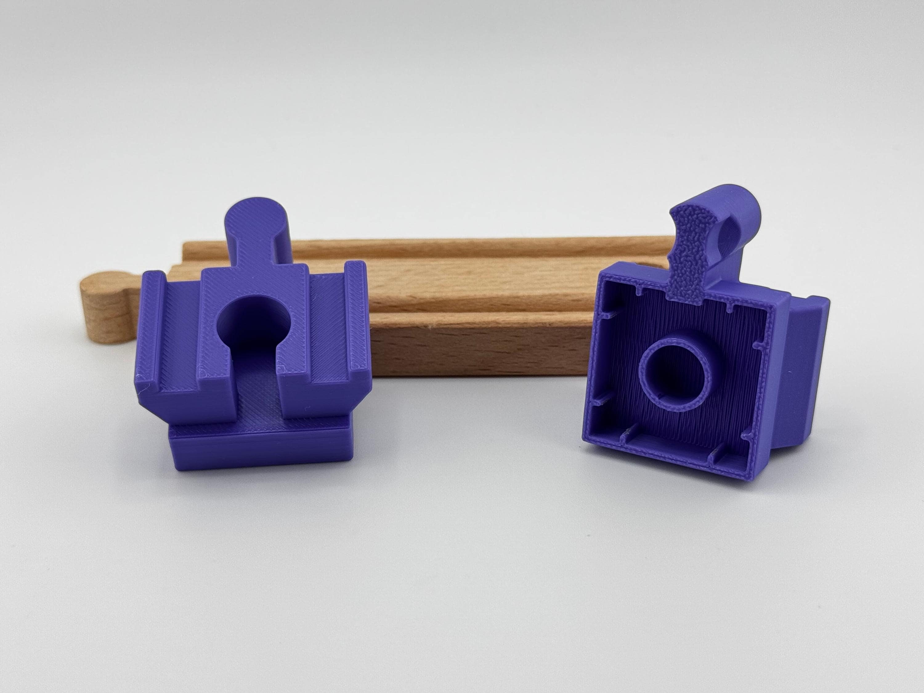 Lego Duplo to Wooden Train Track Adapters - Pack of 8