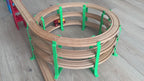Spiral Pillars for Wooden Train | 8 Numbered Pillars With Organizer